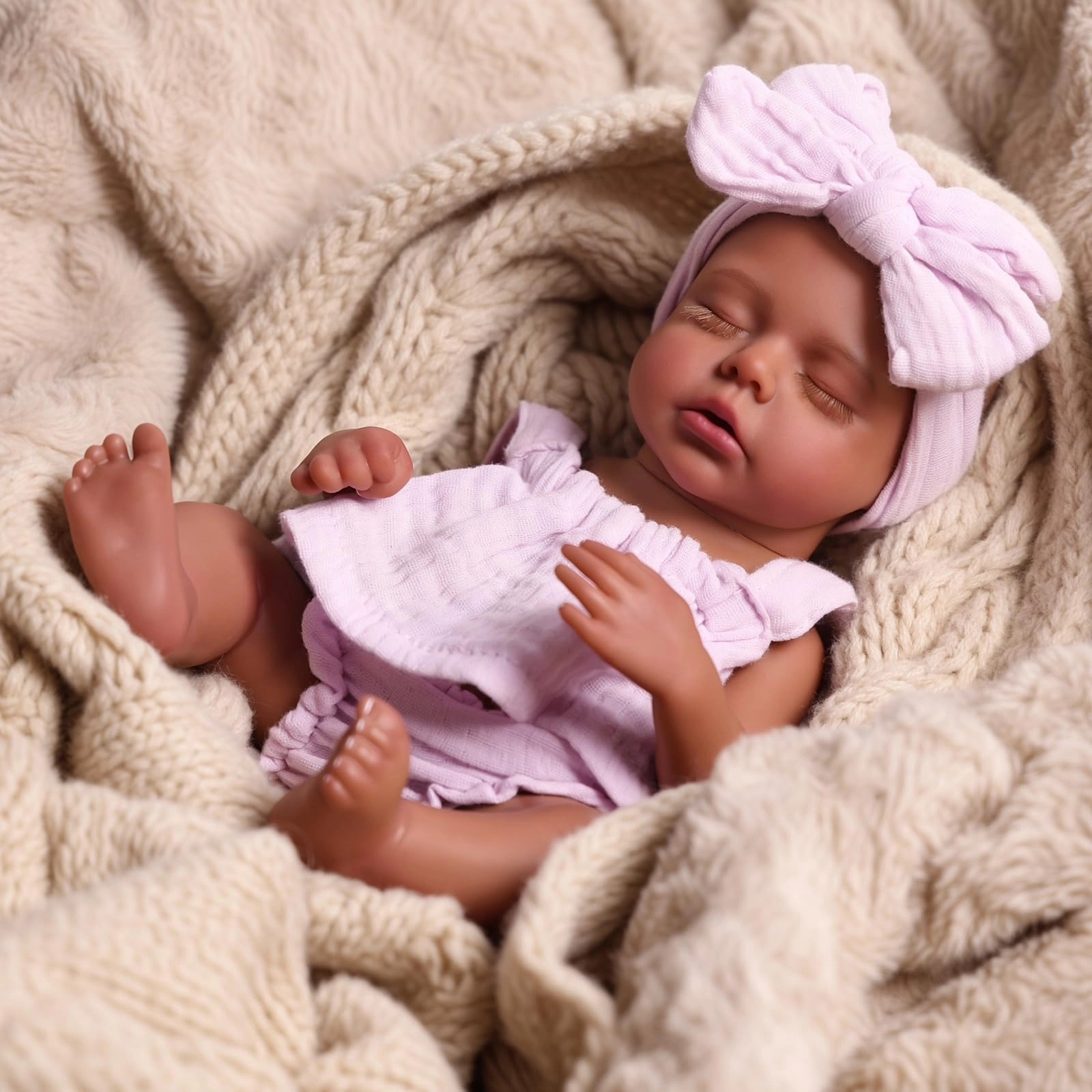 Daisy Reborn Baby Doll - 12 Inch Black Girl Ages 3+