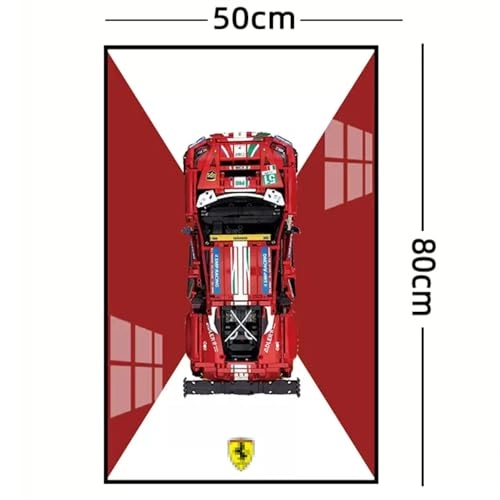 Display Wall Mount - Acrylic Aluminium for LEGO 42125 Ferrarri 48-8 G-TE