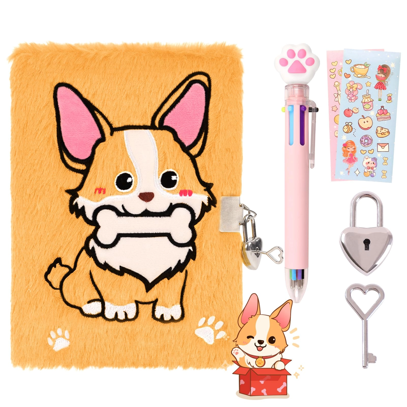 enyilee Corgi Diary - A5