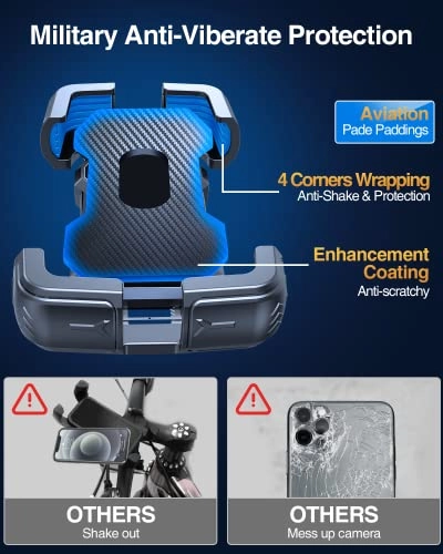 Motorcycle Phone Mount - Handlebar 4-7.2" Smartphones