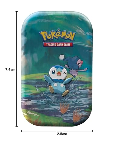 Sinnoh Stars Mini Tin - Piplup Mr Mime 2 Booster Packs 1 Art Card
