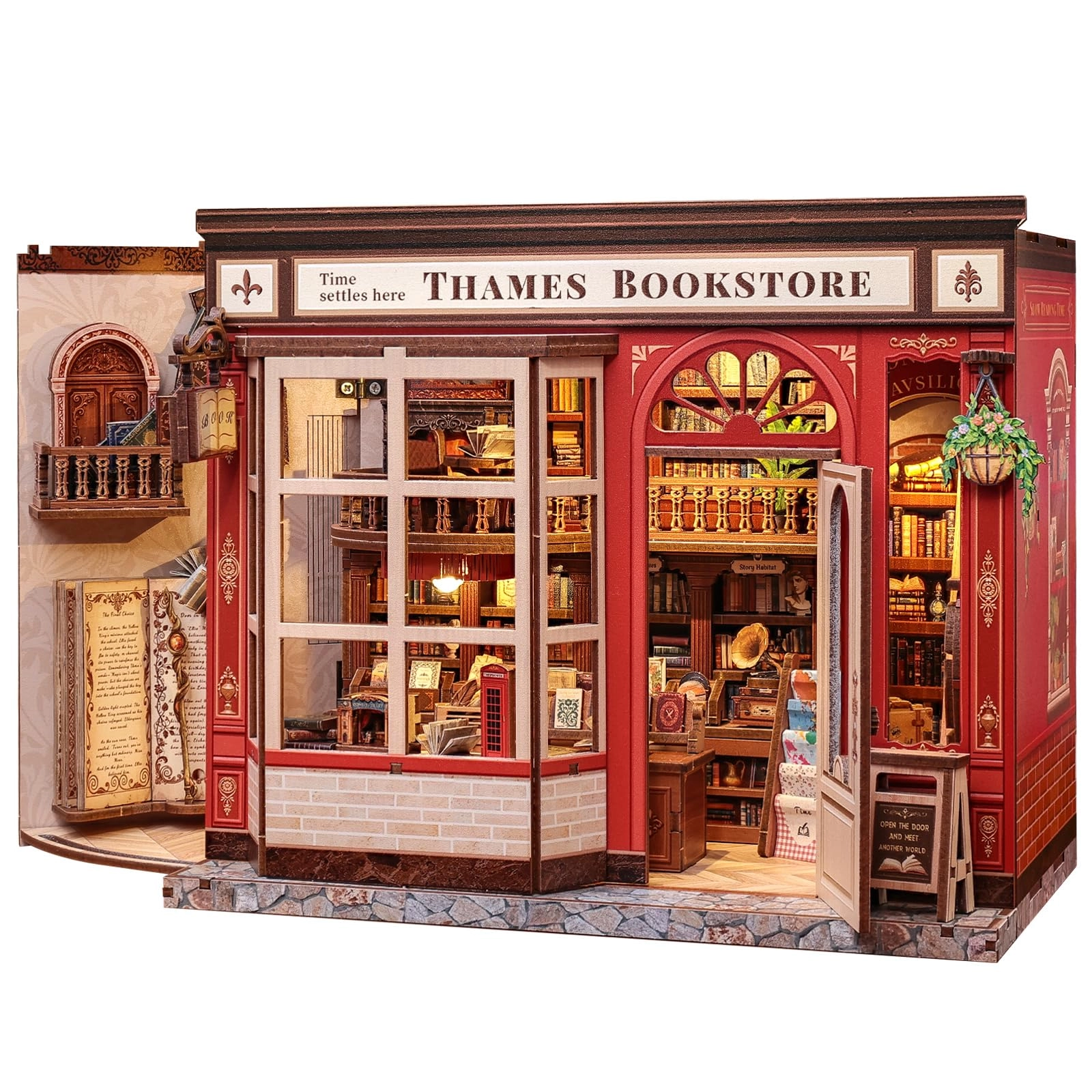 Fsolis Book Nook Kit - Magic Bookstore 1:24