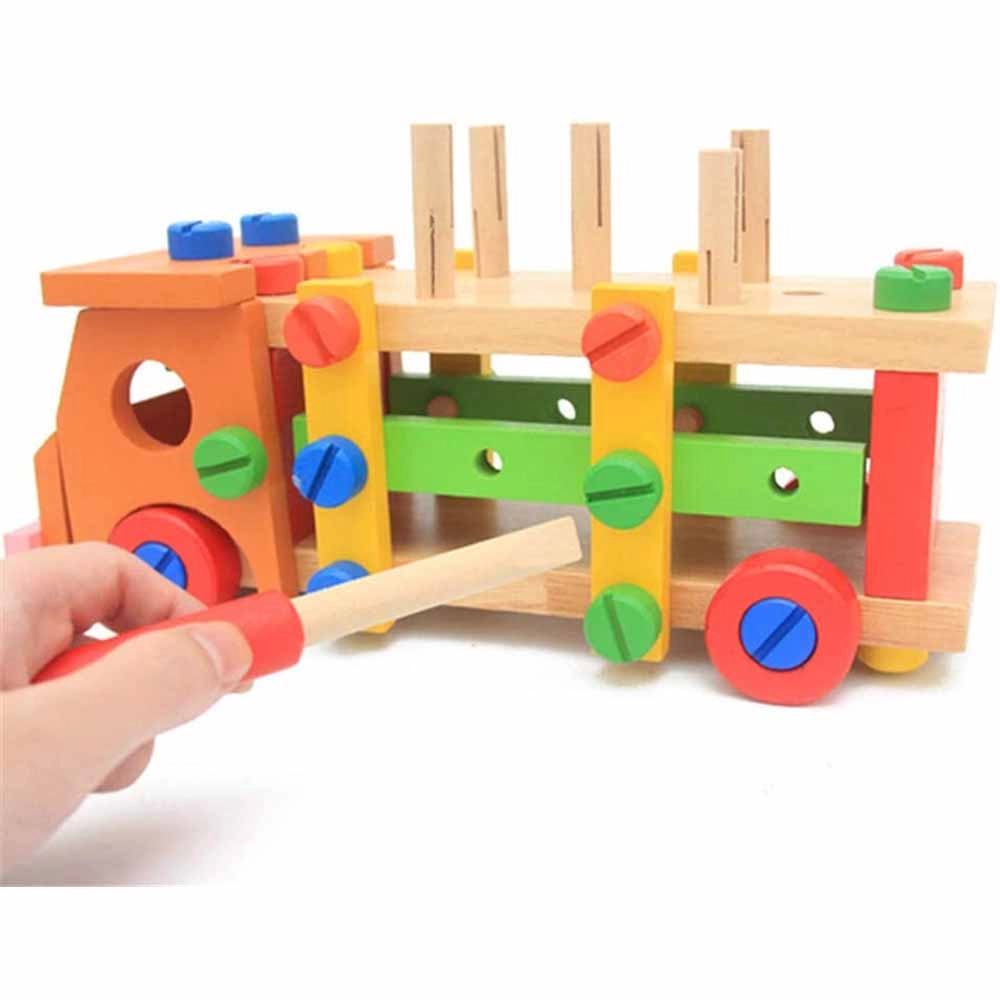 Wooden Assembling Activity Car - 2+