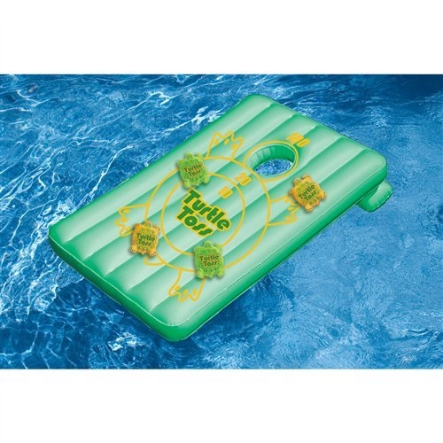 Cornhole Game - Orange/Green Floating