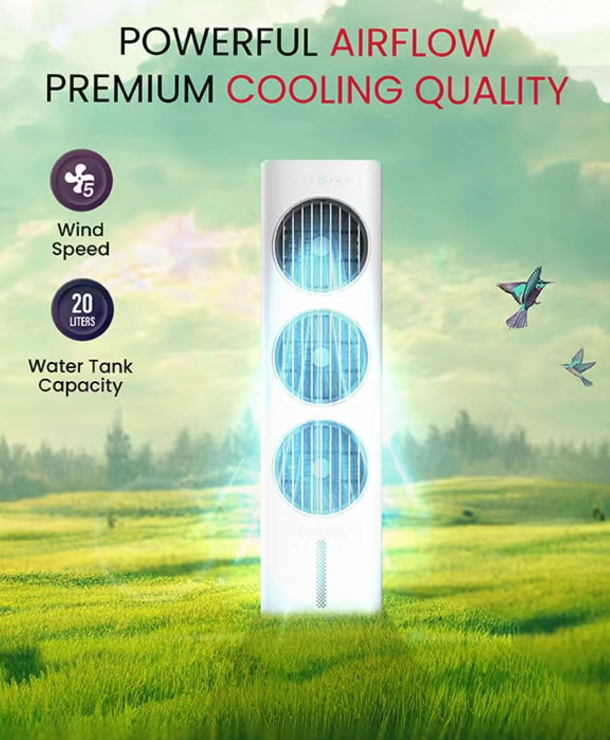 Portable Evaporative Air Cooler - 20L