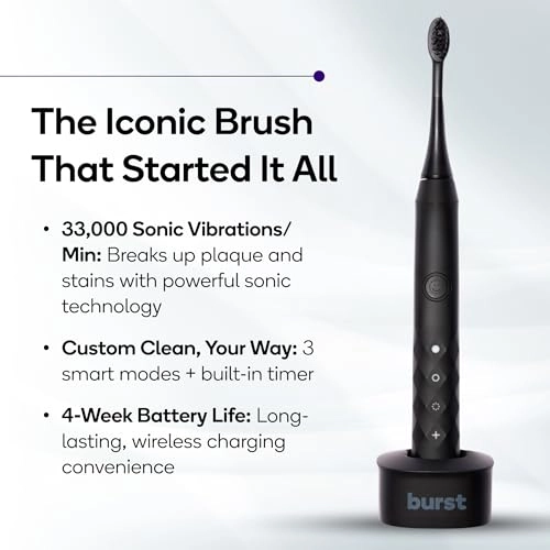 SG-987 - Electric Toothbrush Black Soft Bristle