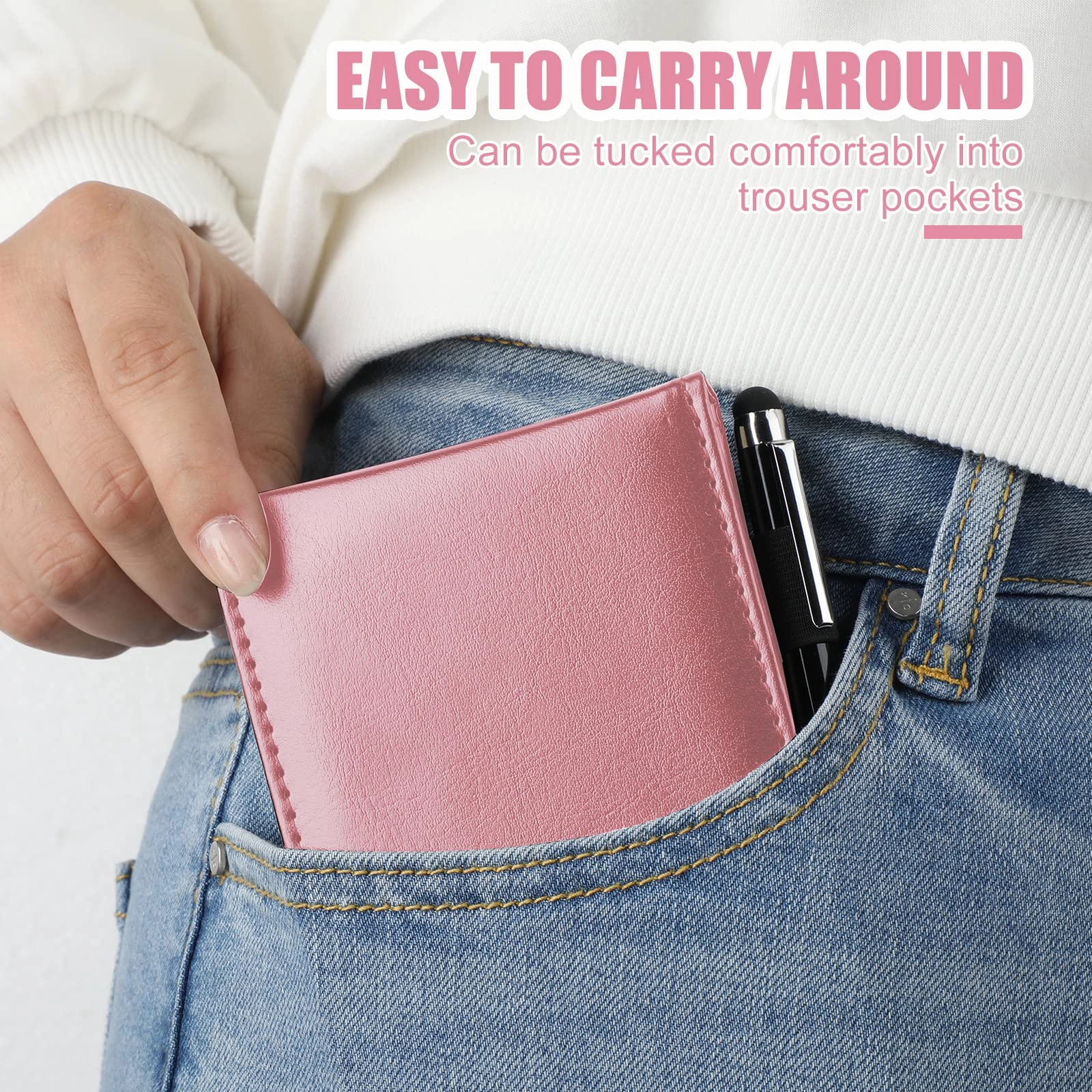 Mini Pocket Notepad Holder - 50 Lined Sheets 10 Pcs