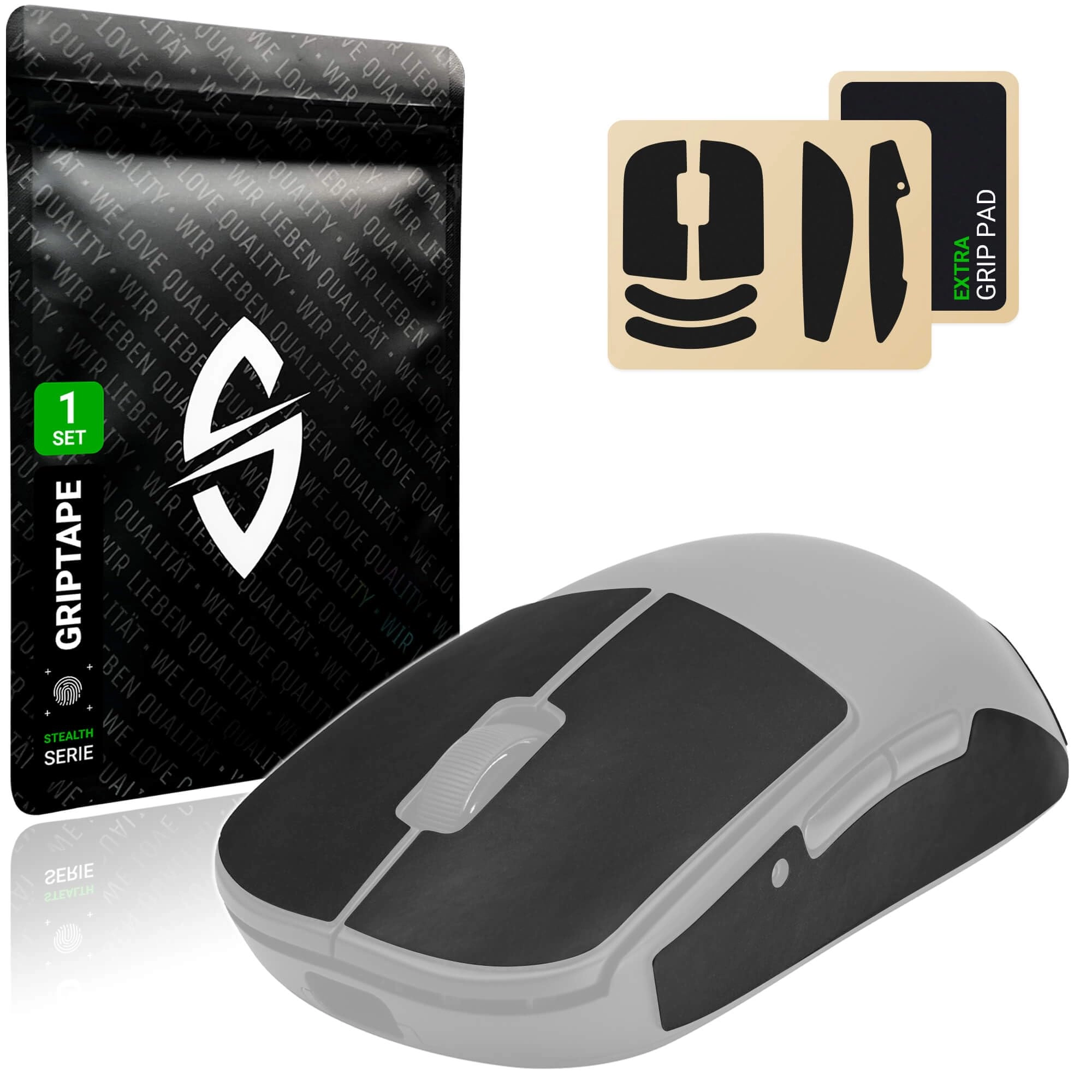 SensoryBoost Stealth grip tape - 0.5 mm Pulsar X2H medium