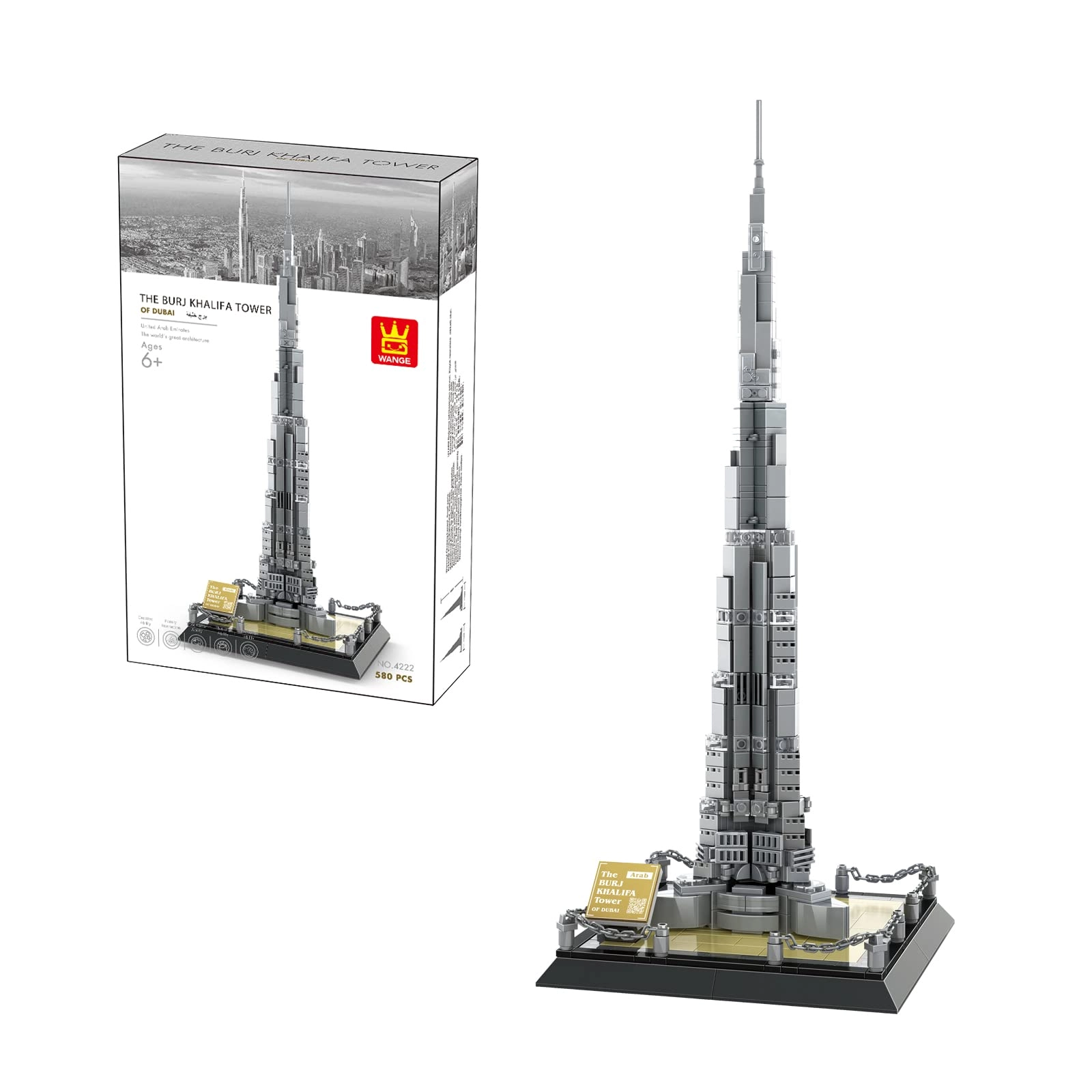 WANGE Burj Khalifa Tower - 555pcs