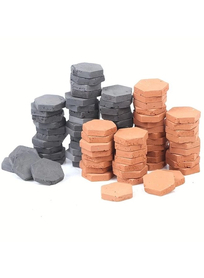 Generic Miniature Clay Bricks - 1/16 Scale Red