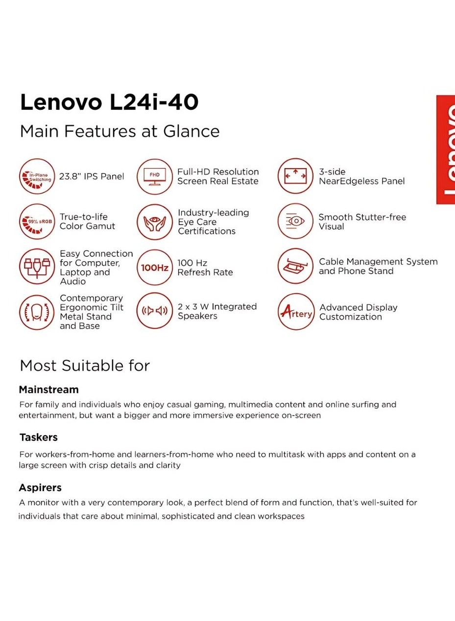 L24i-40 - 67A8KAC3IN 24 inch 1920 X 1080