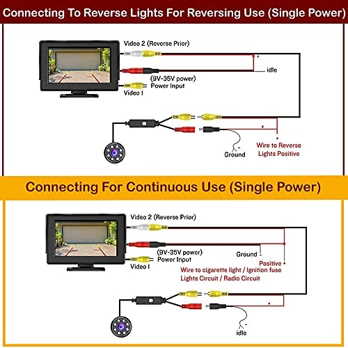 Reverse Parking Sensor Camera - Night vision 800(RGB)X480