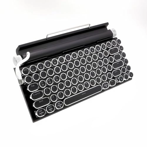 LED Backlit Retro Mechanical Keyboard - Bluetooth