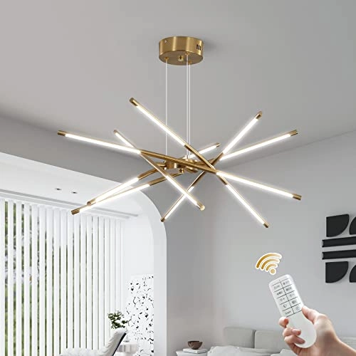 Modern Sputnik Chandeliers - 3000K-6000K Dimmable