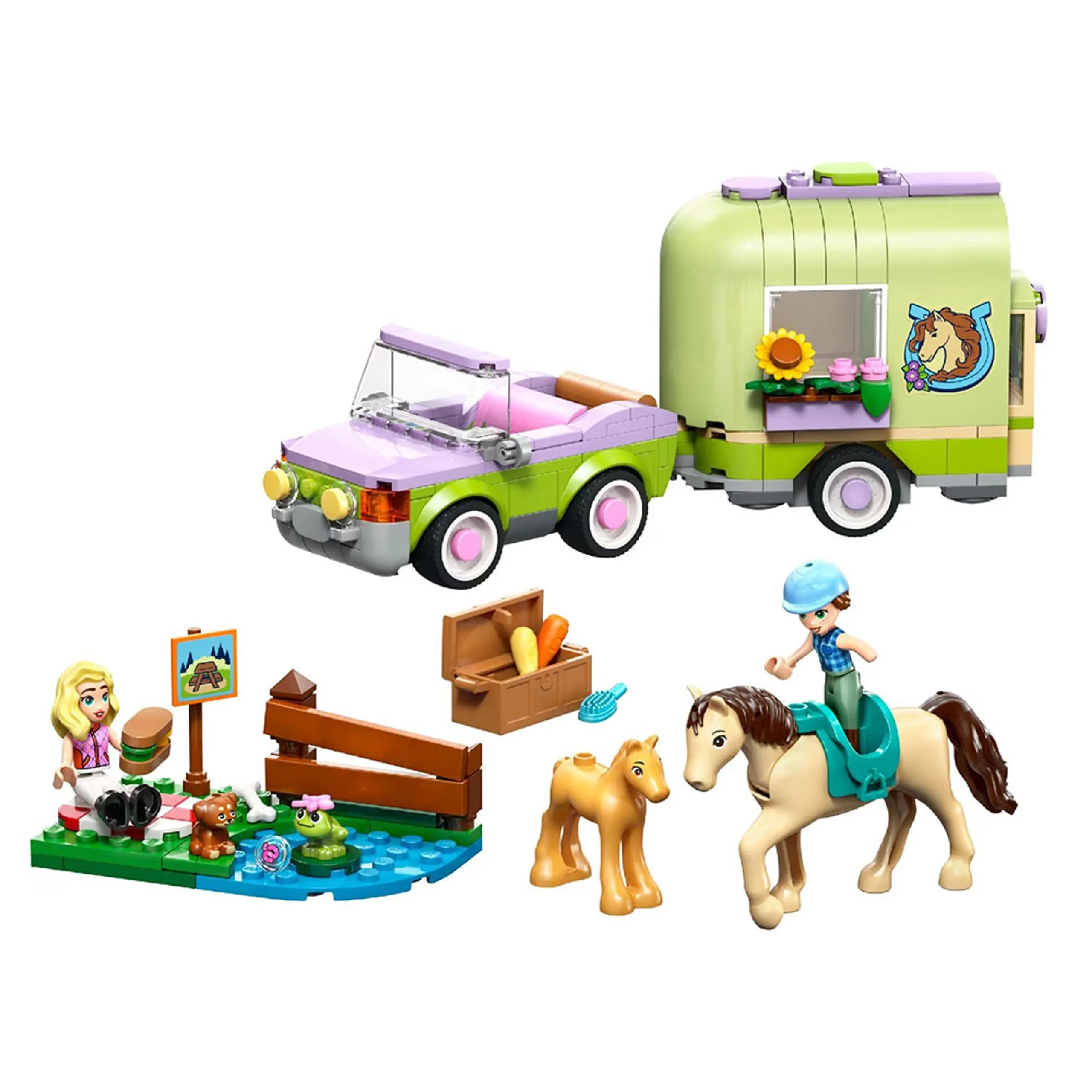 Friends Horse & Baby Foal Trailer (42695)