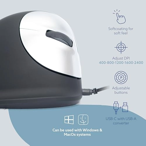 HE Ergonomic Mouse (Large, Right Handed) - USB