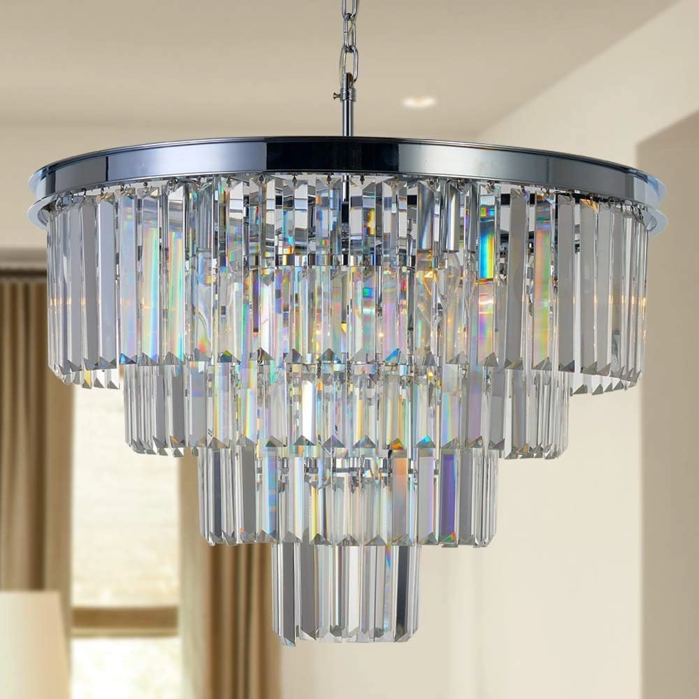 MEELIGHTING 4-Tier Chandelier - Dimmable