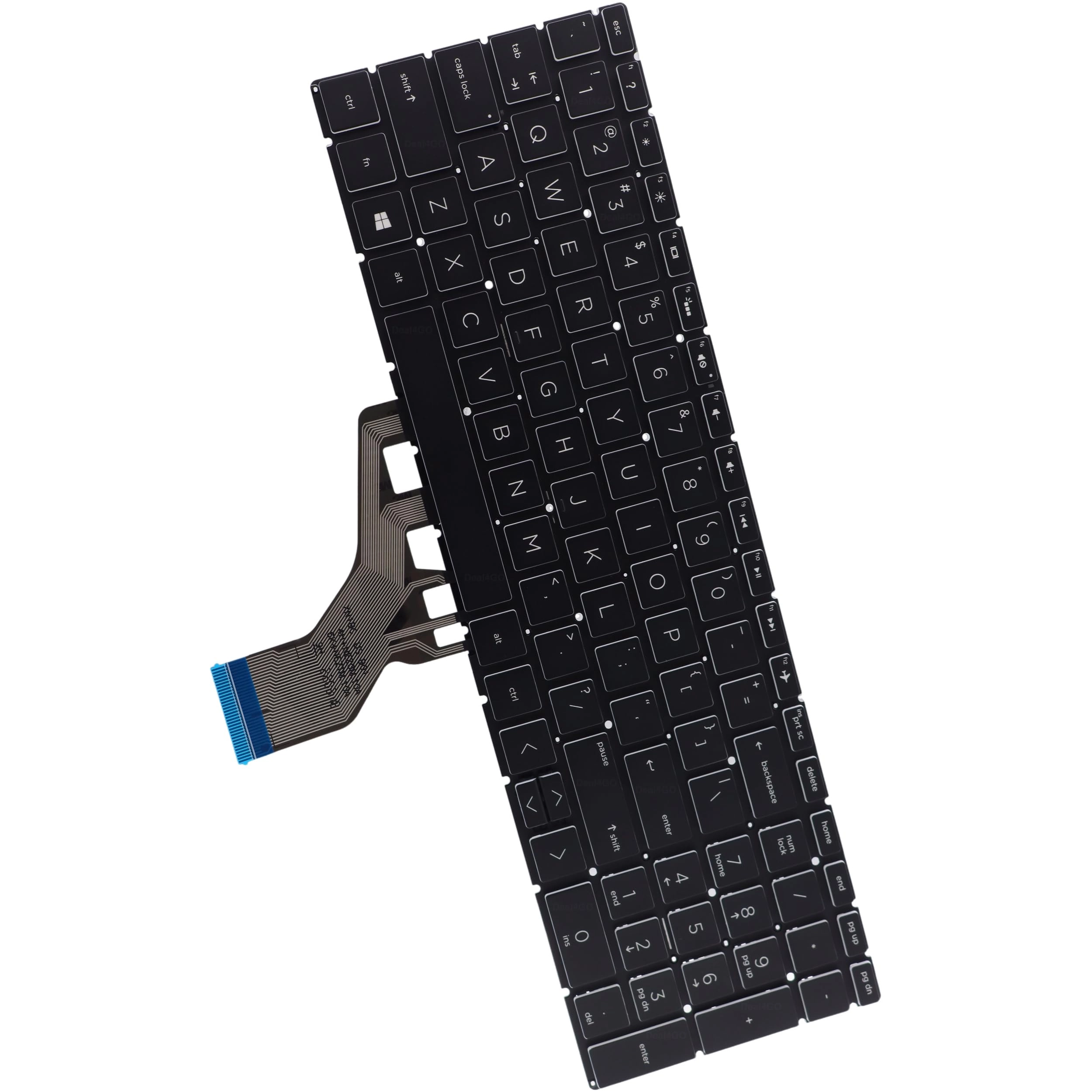 Crystal Keycaps Backlit Keyboard - US Wired