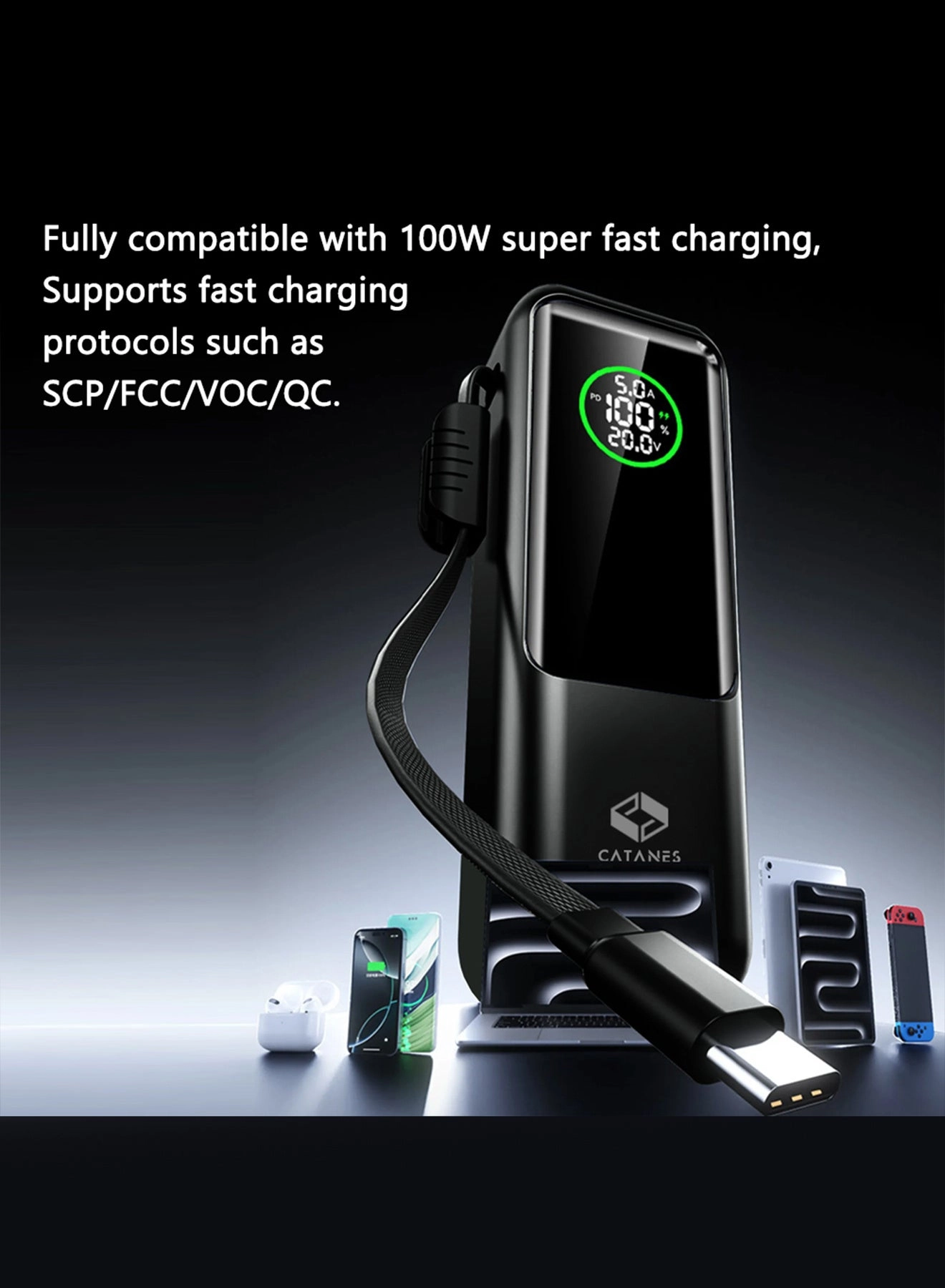 FASTCHARGING - 20000mAh 100W Fast charging