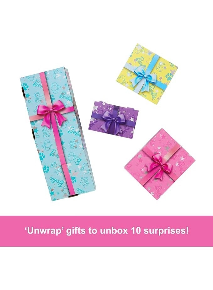 Party Unboxed Reveal - Brunette blue hair streaks