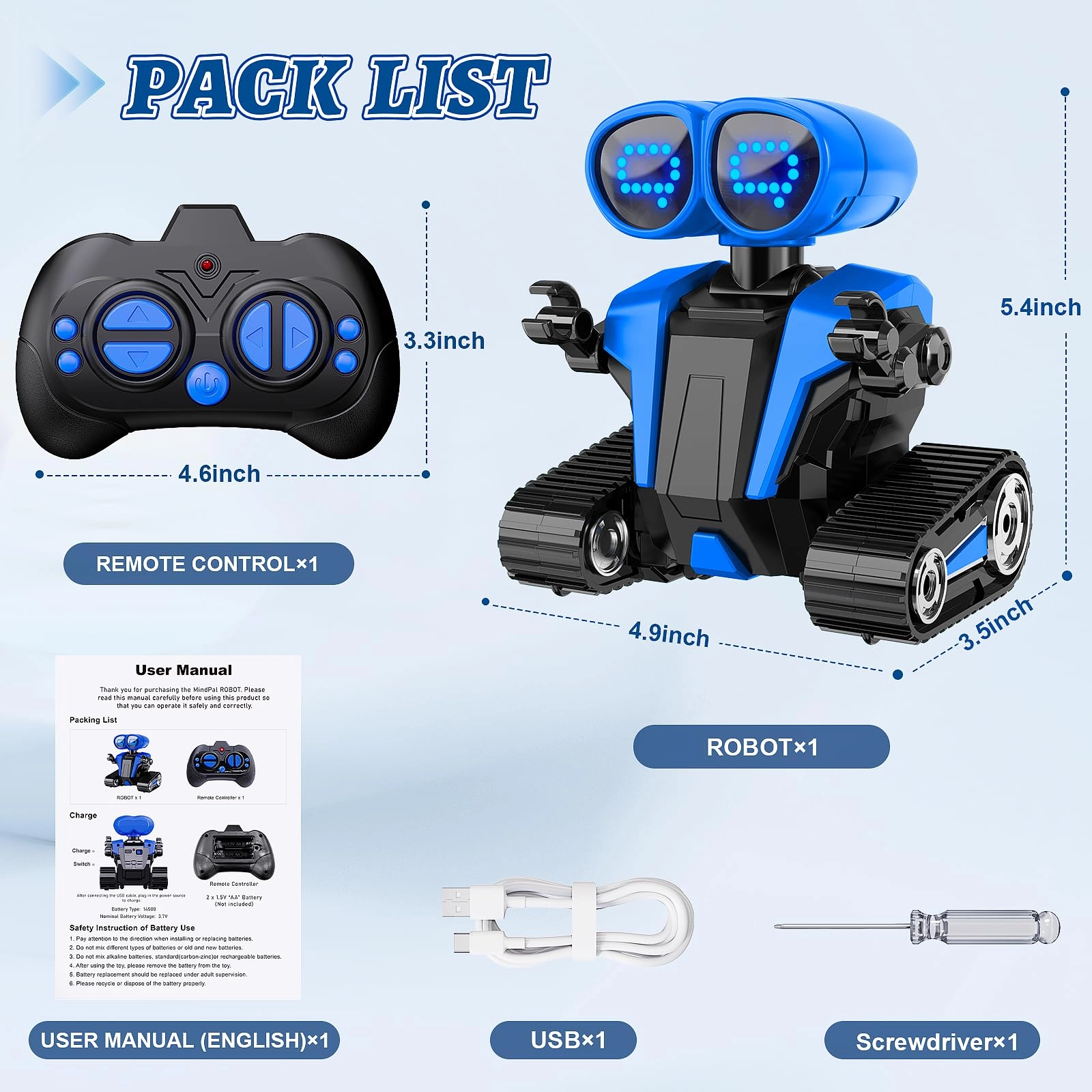 Robot - Blue Rechargeable