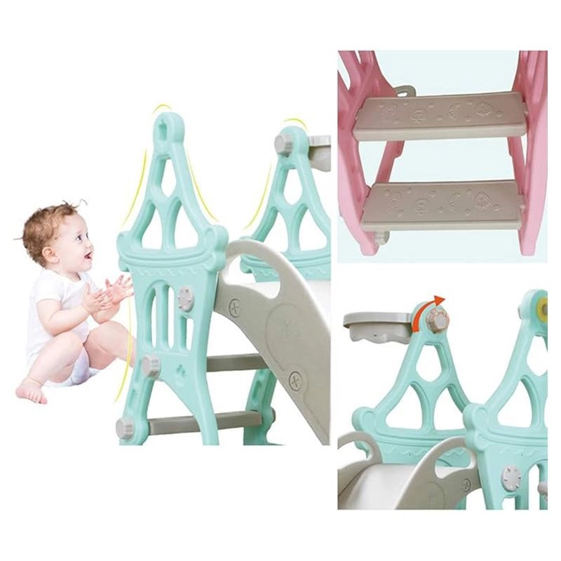 3-in-1 Play N Go Slide - Swing Basketball