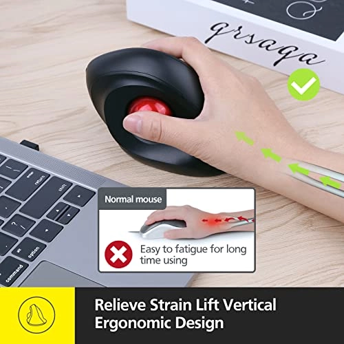 Trackball Right Hand Ergonomic Mouse - Wireless