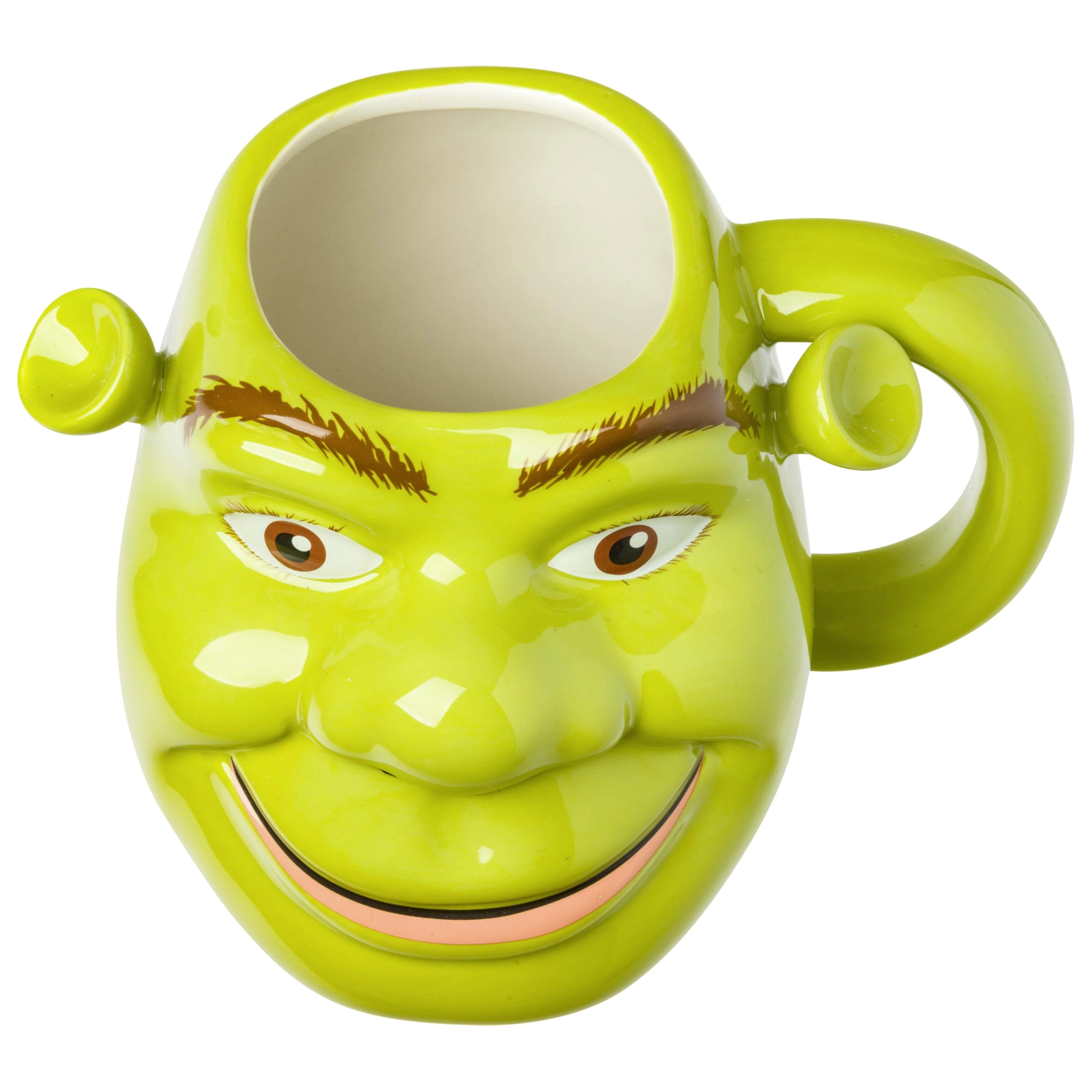 Shrek Face Grin Ceramic Mug - 1 pcs - 3D Sculpted