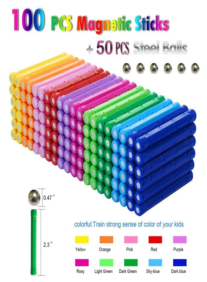 Magnetic Building Sticks - 145 pcs