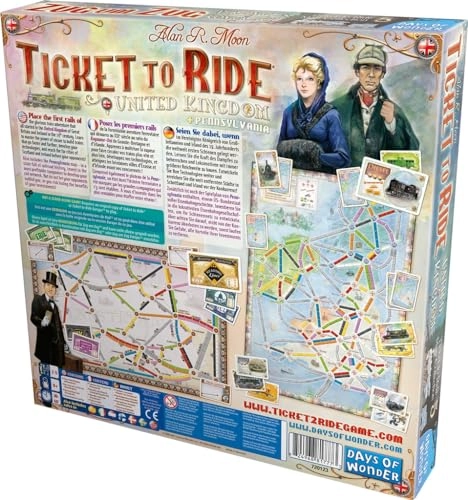 Ticket to Ride: Asia + Ticket to Ride: United Kingdom + Ticket to Ride: Switzerland + Decals (French)