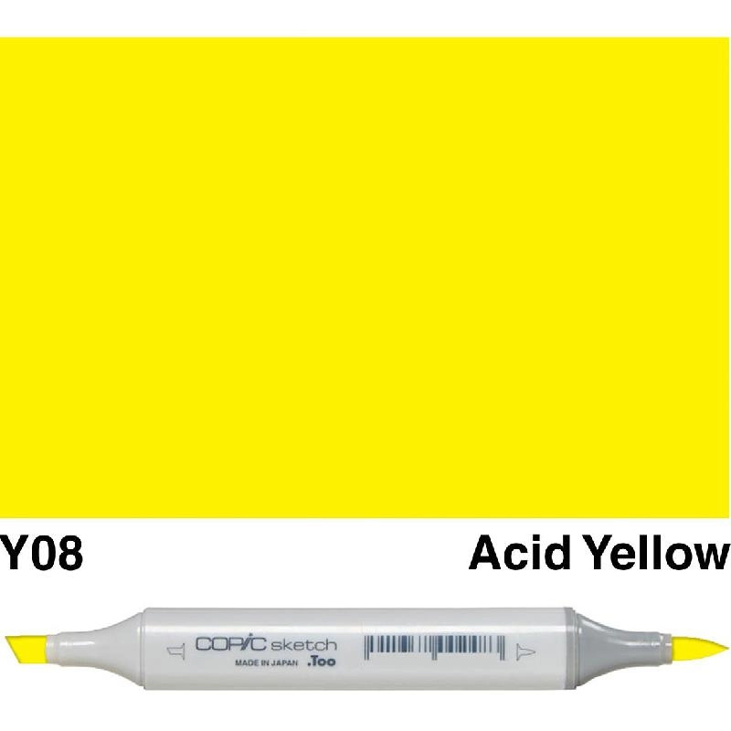 Copic Sketch Y-08 - Acid Yellow Twin Tip