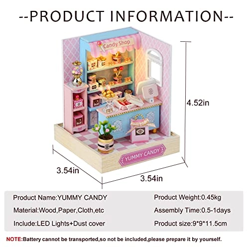 QT Series Dollhouse - Wooden House Kit LED Light