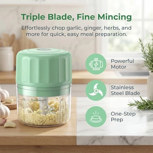 Mini Garlic Chopper - 250ml 50 watts