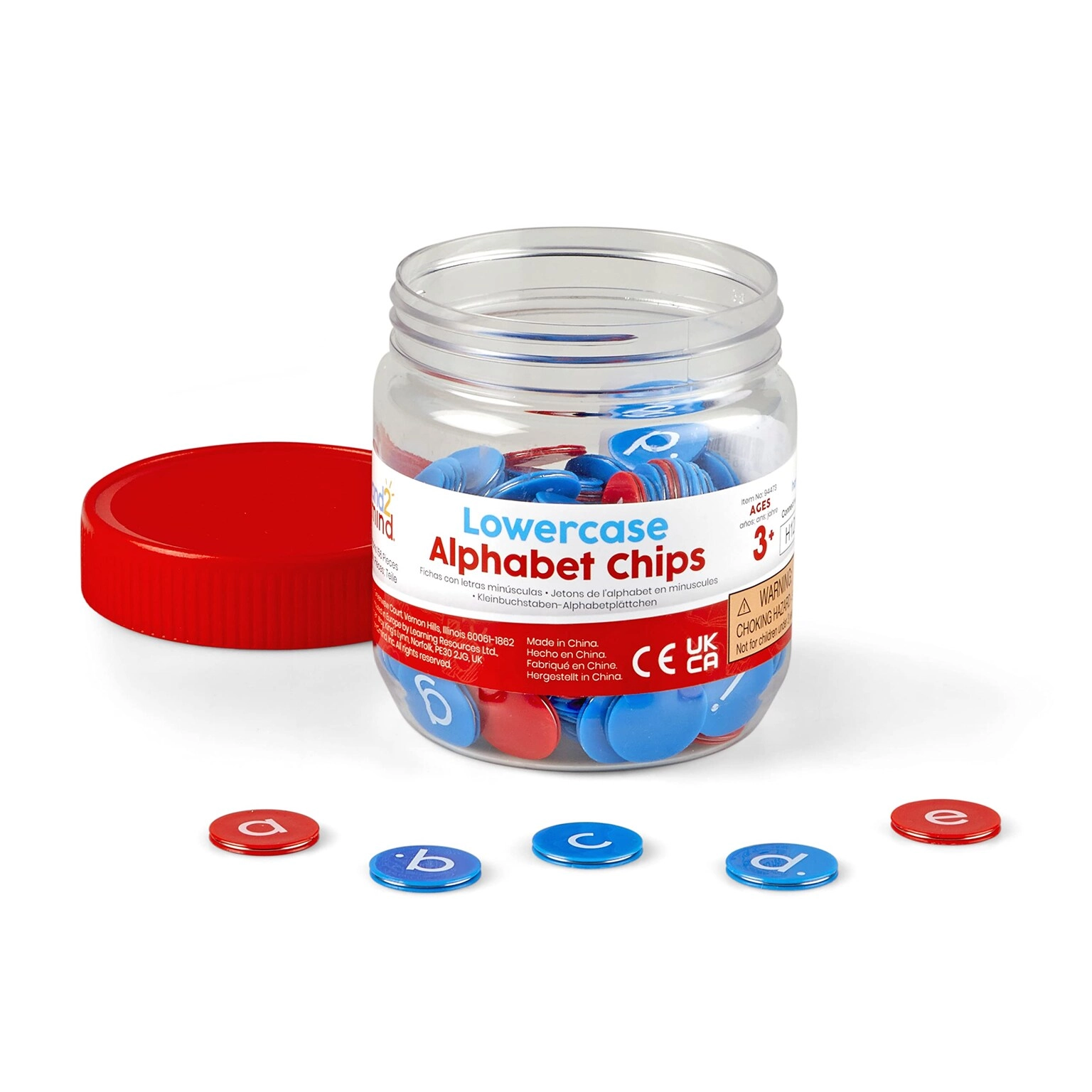 hand2mind Lowercase Alphabet Chips - Toddler Learning Letters