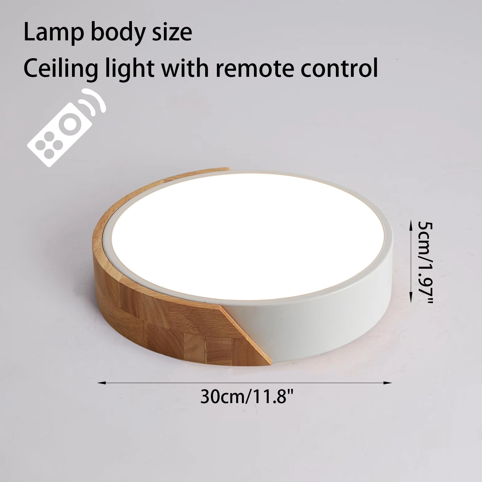 Flush Ceiling Light - 6000K 4000K 3000K Dimmable