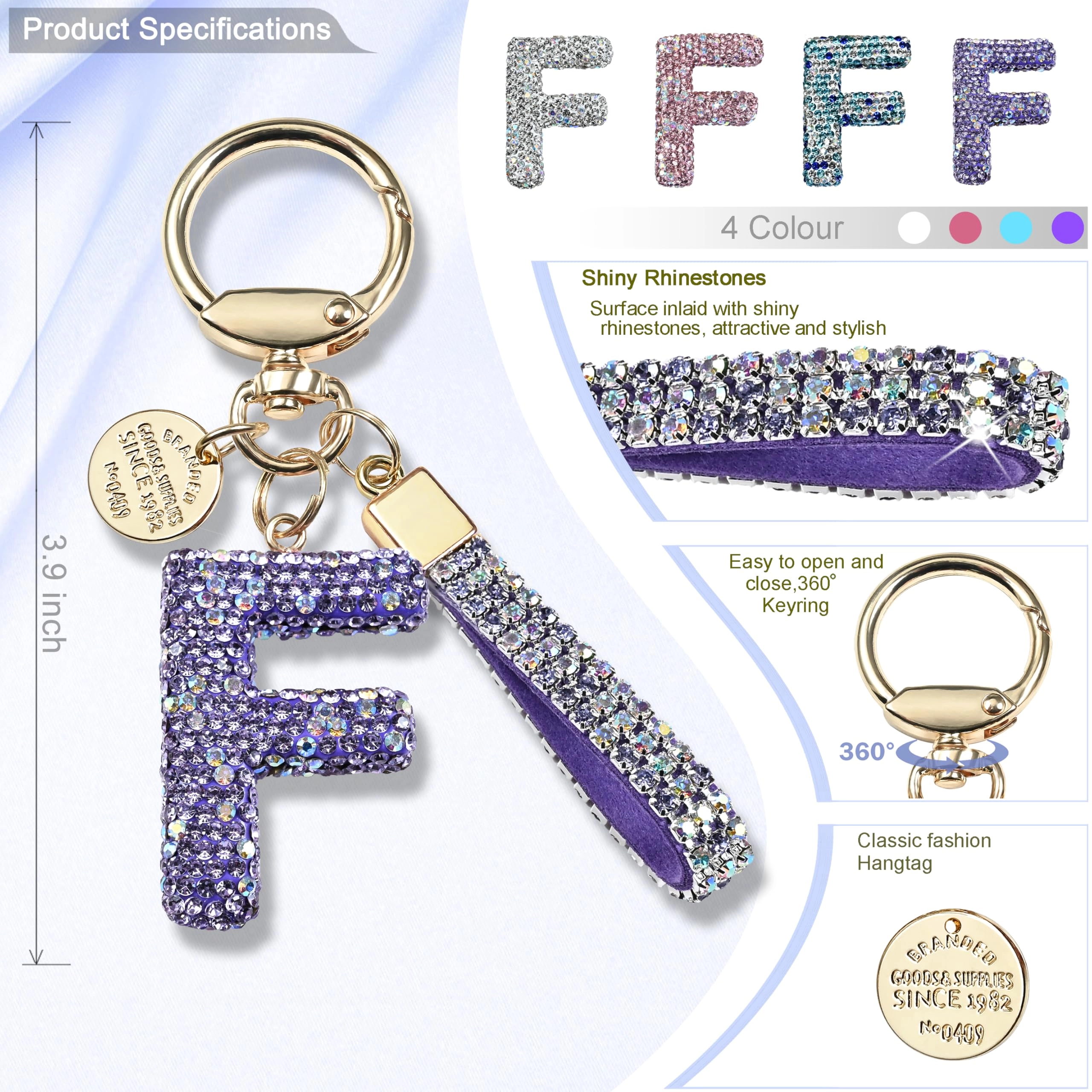 Initial Letter Keychain - Letter
