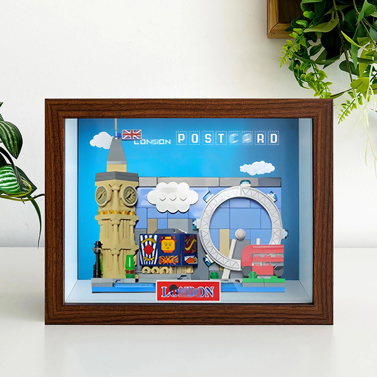 Wall-Mountable Display Board - 22.3 x 7.6 x 17.3 cm Black