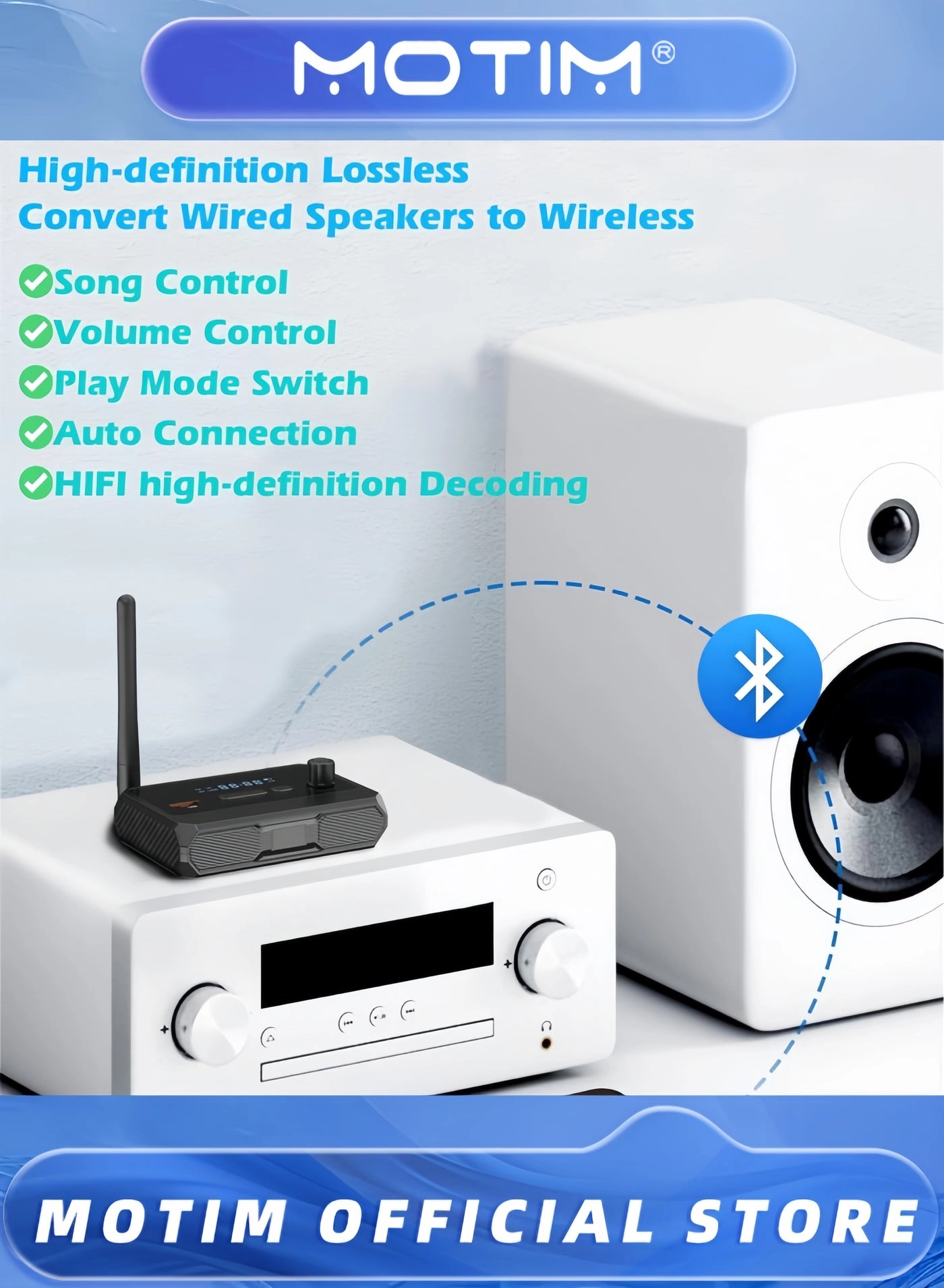 Bluetooth Receiver Adapter - 5.3 AUX/USB