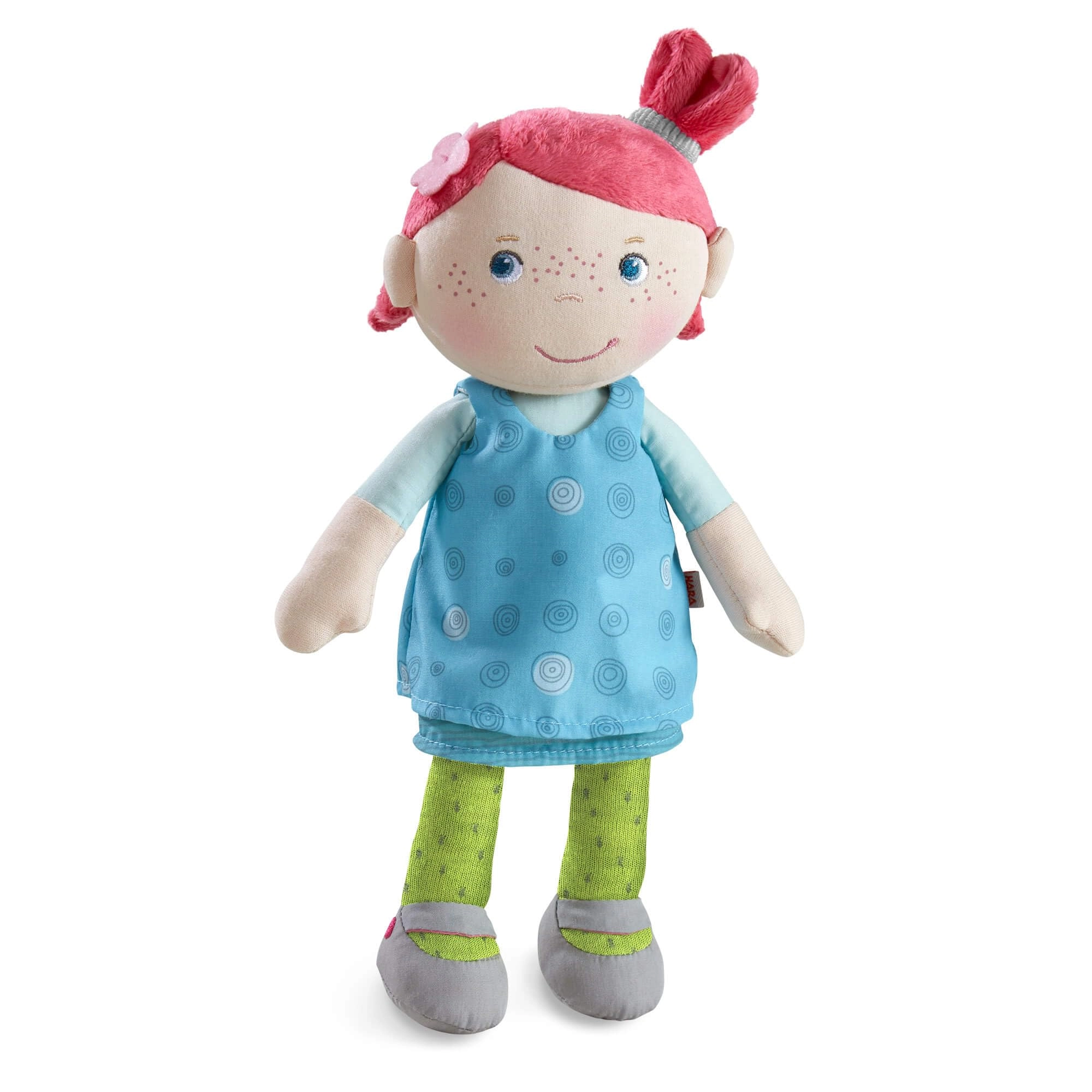 HABA Philine Soft Doll - 10" Removable Blue Dress Ages 18 Months+