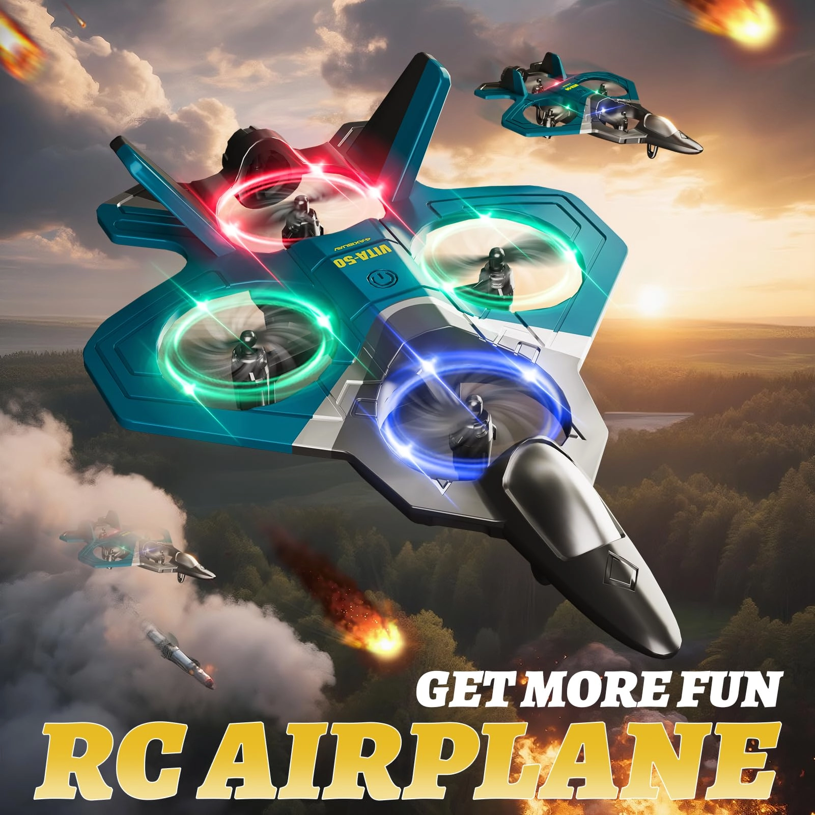 ST-V50 - Foam RC Plane 360° Flip