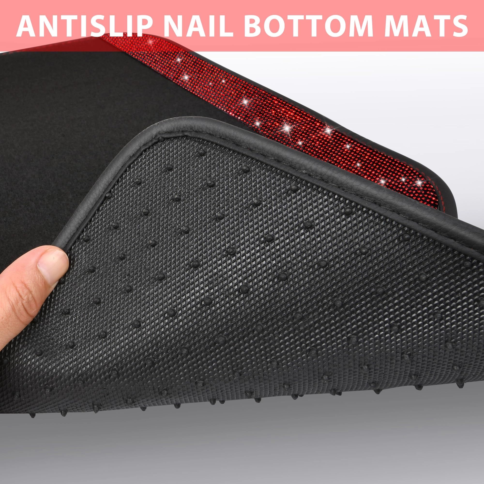 Bling Diamond Car Mats - 4.0 Count Universal Fit