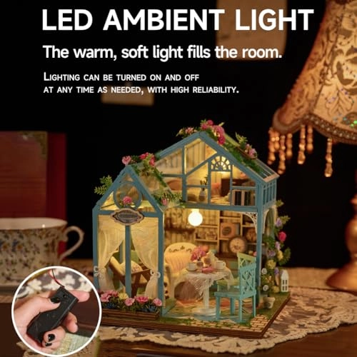 Miniature Wooden Dollhouse Furniture Kit - Creative Room 1:24