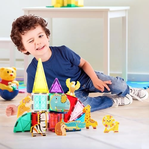 Magnet Building Blocks - Safari Animal 8pcs