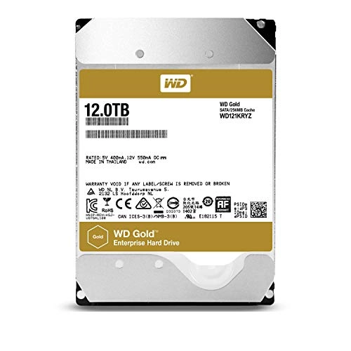 WD Gold 3.5" 7200rpm 512MB SATA 6Gb/s (WD122KRYZ-SPCCYB0) - 12TB