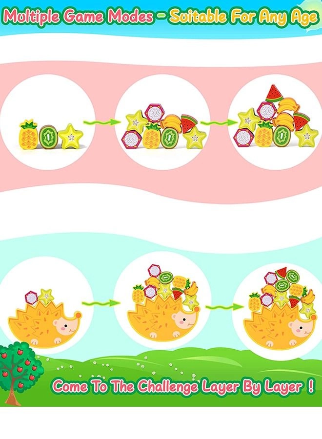 2In1 Wooden Hedgehog Balance Game - 3+ Years 12 pieces