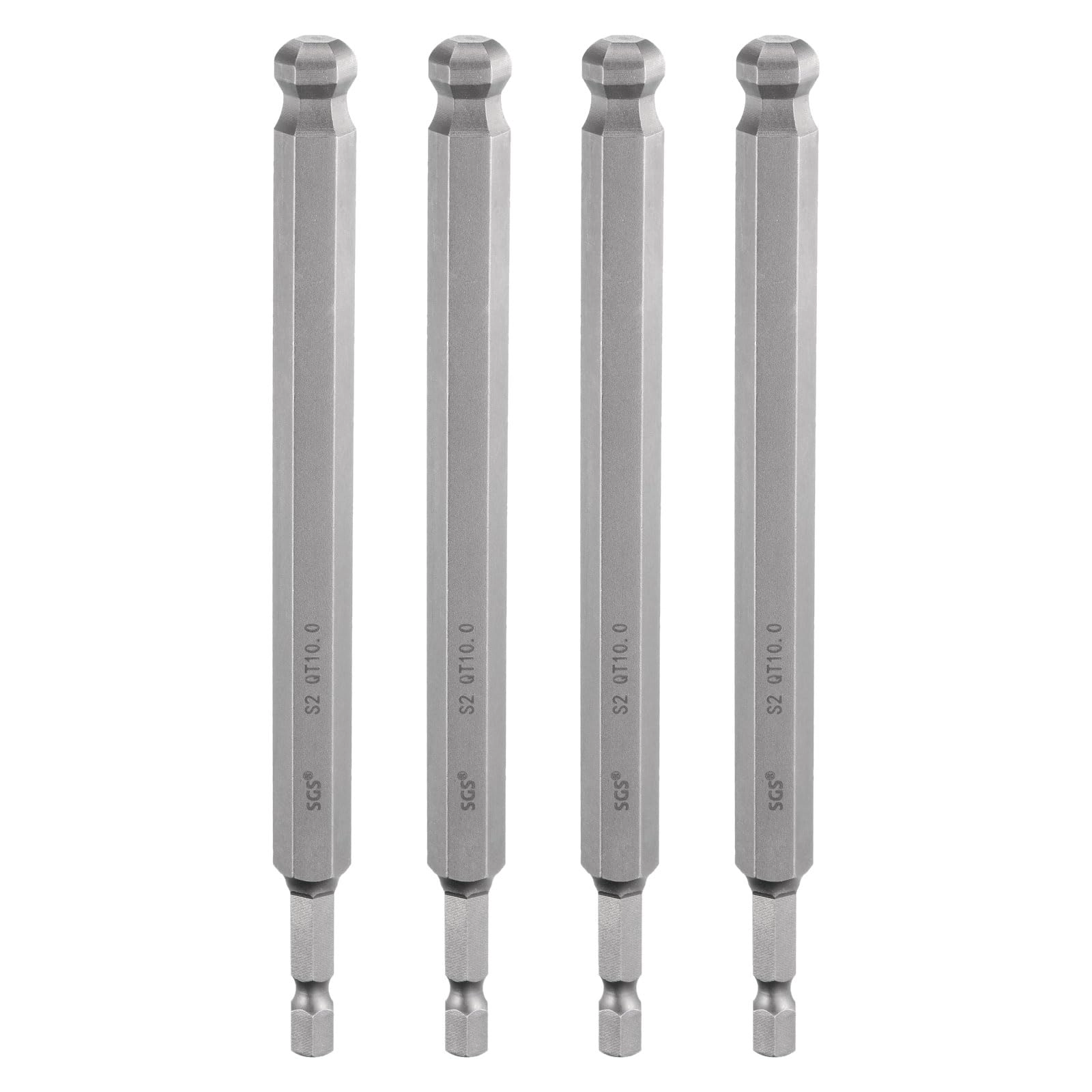 Ball End Hex Screwdriver Bit - 4pcs 150mm