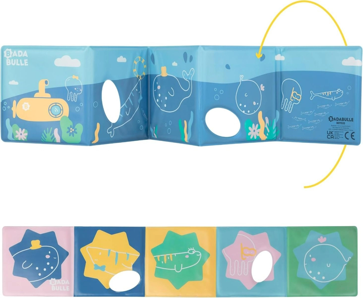 Bath Book With Doll - Octopus Light Blue 15 Months