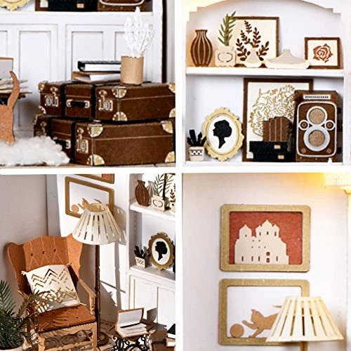 Miniature Wooden Dollhouse Furniture Kit - Creative Room 1:24