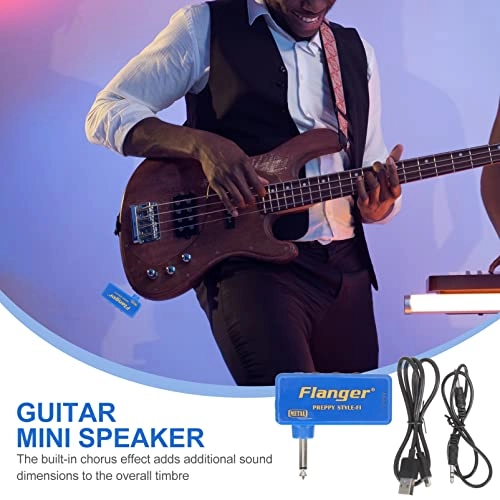 Mini Guitar Bass Headphone Amplifier - 1 Set USB Rechargeable