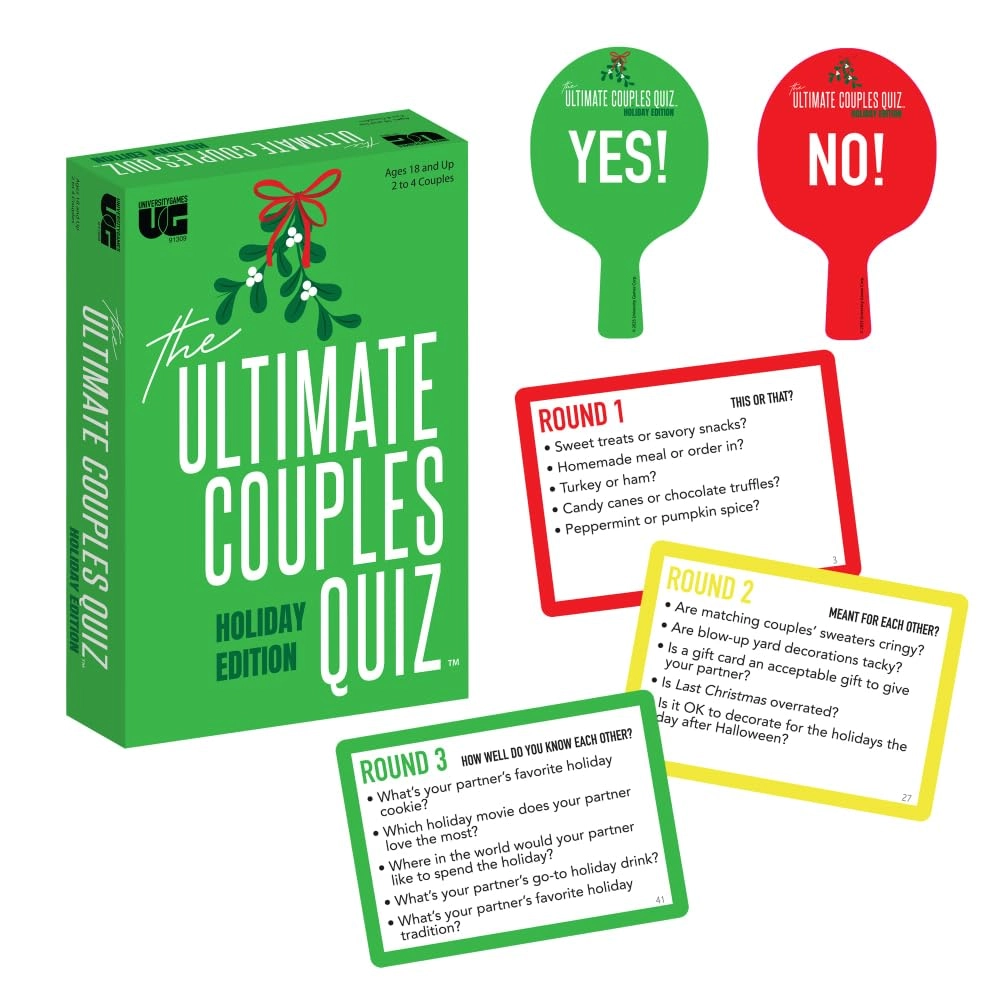 University Games Ultimate Couples Quiz: Holiday Edition